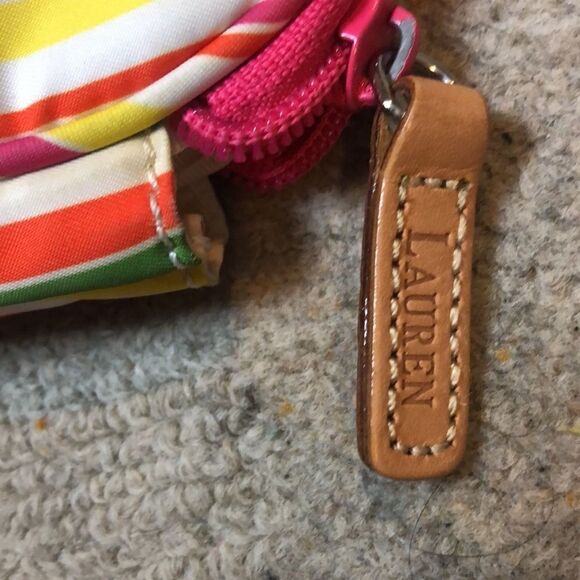 Lauren Ralph Lauren colorful striped makeup bag - Picture 5 of 12